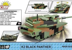 Cobi: World War II - K2 Black Panther Tank 1/72 Scale Building Block Construction Set (160 Pieces)