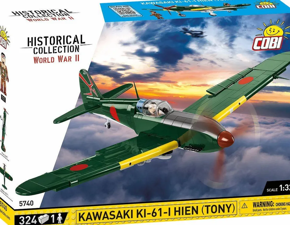 Cobi: World War II - Kawasaki Ki-61-I-Hien (Tony) Historical Collection 1/32 Scale Building Block Construction Set (324 Pieces)