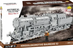 Cobi: World War II - Kriegslokomotive Baureihe 52 Steam Locomotive Train Historical Collection 1/35th Scale Building Block Construction Set (2476 Pieces)