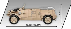 Cobi: World War II - Kubelwagen TYP 82 Historical Collection 1/12th Scale Building Block Construction Set (1326 Pieces)