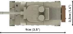 Cobi: World War II - M4A3 Sherman Tank Historical Collection 1/72 Scale Building Block Construction Set (103 Pieces)