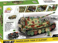 Cobi: World War II - Panzerjager Tiger (P) Elefant Tank Historical Collection 1/28th Scale Building Block Construction Set (1252)