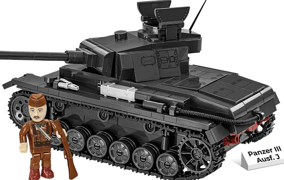 Cobi: World War II - Panzer III Ausf. J 2-in-1 Tank Historical Collection 1/35th Scale Building Block Construction Set (590 Pieces)