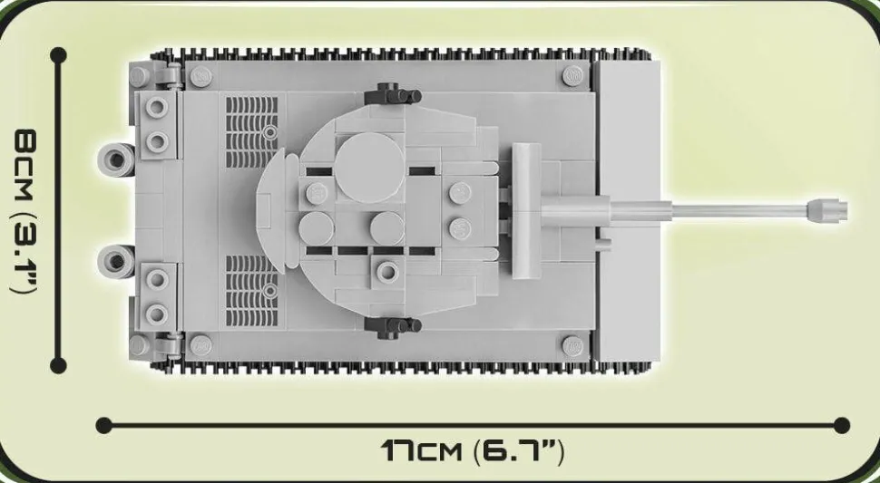 Cobi: World War II - Panzer VI Tiger Tank 1/48th Scale Construction Set (325 pieces)