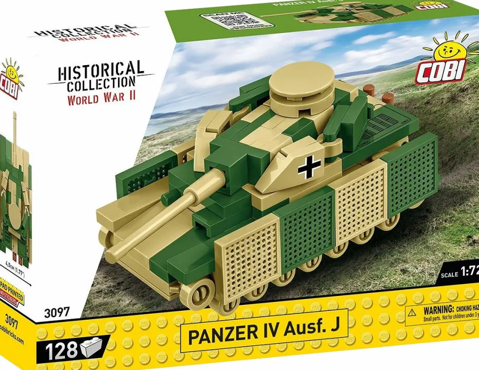 Cobi: World War II - Panzer IV Ausf. J Tank Historical Collection 1/72 Scale Building Block Construction Set (128 Pieces)