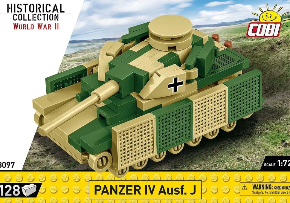 Cobi: World War II - Panzer IV Ausf. J Tank Historical Collection 1/72 Scale Building Block Construction Set (128 Pieces)