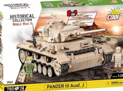 Cobi: World War II - Panzer III Ausf. J Tank 2-in-1 Historical Collection 1/28th Scale Building Block Construction Set (780 Pieces)