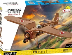 Cobi: World War II - PZL P.11C Plane Historical Collection 1/32 Scale Building Block Construction Set (320 Pieces)