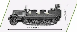 Cobi: World War II - Sd.Kfz.7 Half-Track Historical Collection 1/35th Scale Building Block Construction Set (439 Pieces)