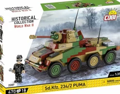 Cobi: World War II - Sd.Kfz. 234/2 Puma Tank Historical Collection 1/35th Scale Building Block Construction Set (470 Pieces)