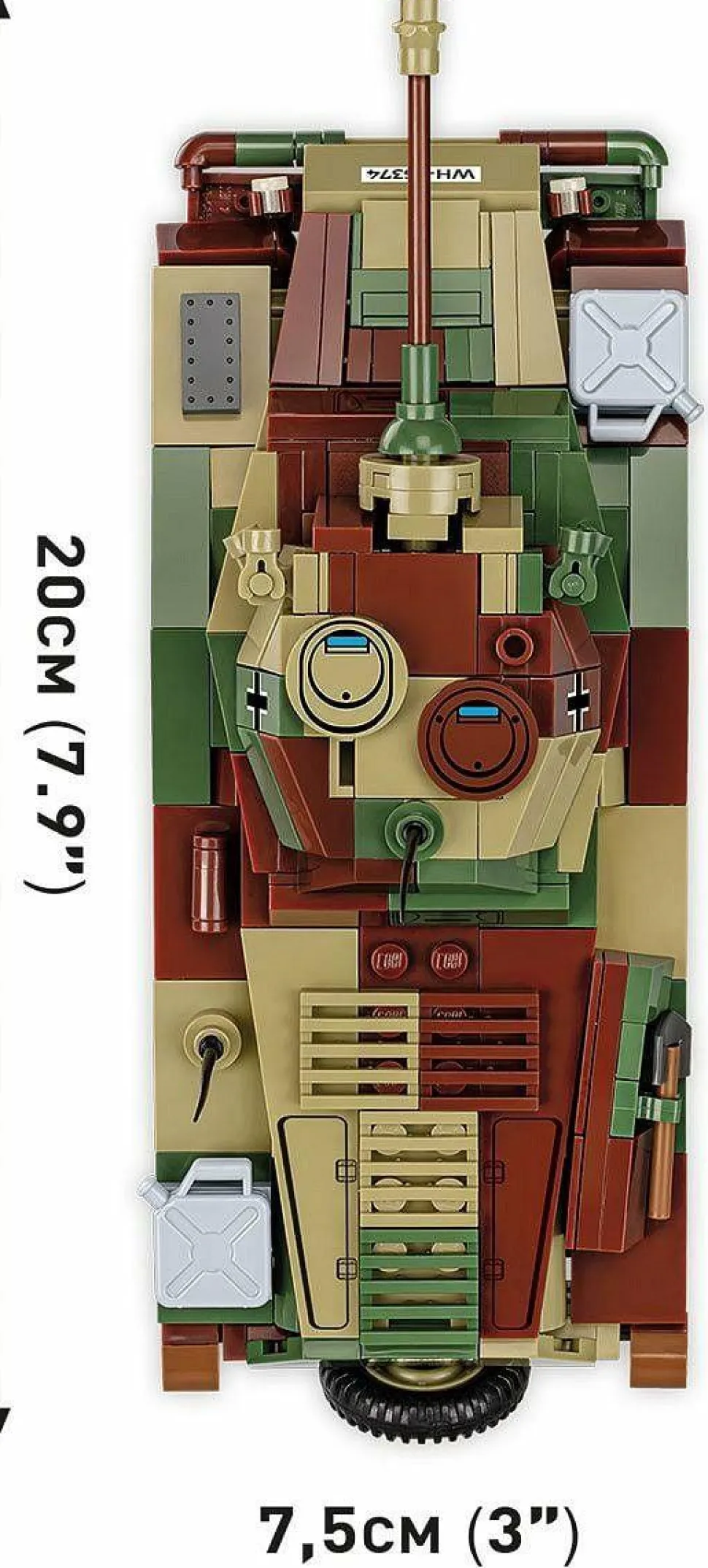 Cobi: World War II - Sd.Kfz. 234/2 Puma Tank Historical Collection 1/35th Scale Building Block Construction Set (470 Pieces)