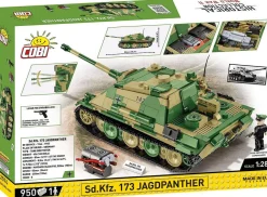 Cobi: World War II - Sd.Kfz. 173 Jagdpanther Tank Historical Collection 1/28th Scale Building Block Construction Set (950 Pieces)
