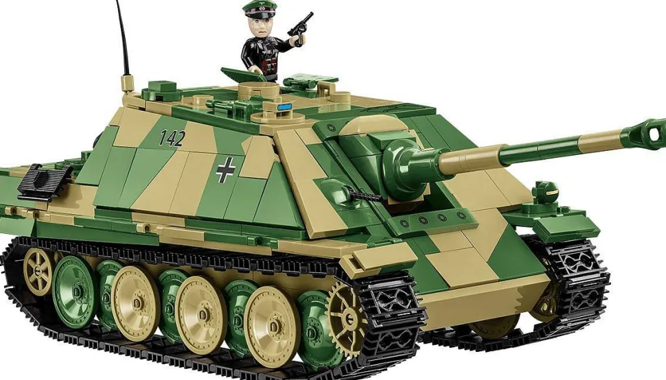 Cobi: World War II - Sd.Kfz. 173 Jagdpanther Tank Historical Collection 1/28th Scale Building Block Construction Set (950 Pieces)