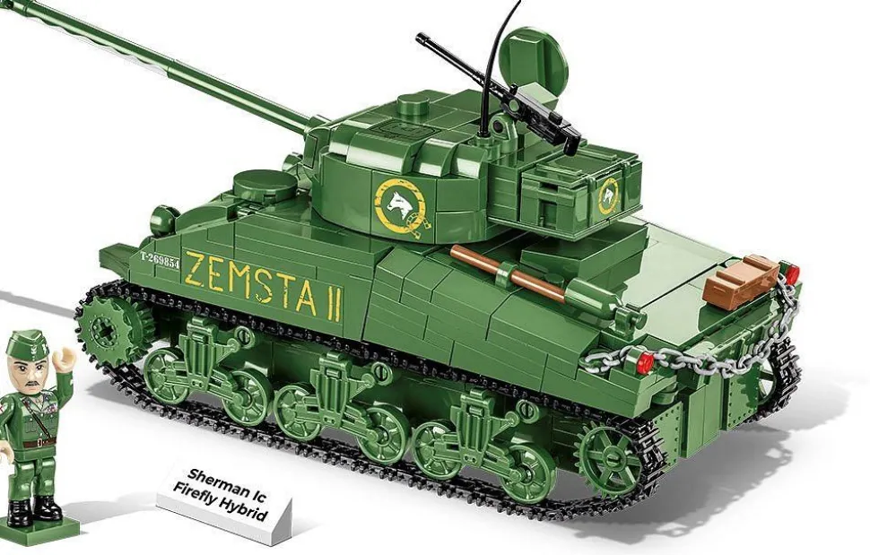 Cobi: World War II - Sherman IC Firefly Hybrid Tank Historical Collection 1/35th Scale Building Block Construction Set (600 Pieces)