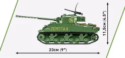 Cobi: World War II - Sherman IC Firefly Hybrid Tank Historical Collection 1/35th Scale Building Block Construction Set (600 Pieces)