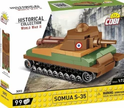 Cobi: World War II - Somua S-35 Tank Historical Collection 1/72 Scale Building Block Construction Set (99 Pieces)