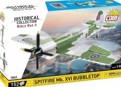 Cobi: World War II - Spitfire Mk. XVI Bubbletop Fighter Plane Historical Collection 1/48th Scale Building Block Construction Set (152 Pieces)