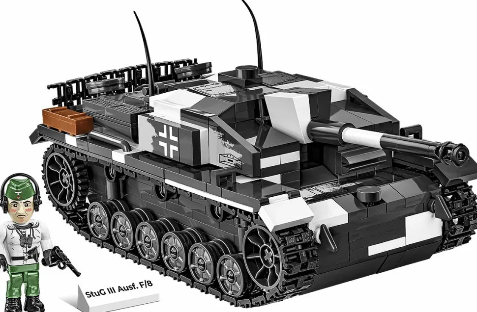 Cobi: World War II - Stug III Ausf. F/8 & Flammpanzer Tank 2-in-1 Historical Collection 1/35th Scale Building Block Construction Set (548 Pieces)