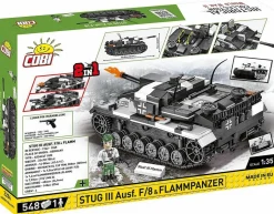 Cobi: World War II - Stug III Ausf. F/8 & Flammpanzer Tank 2-in-1 Historical Collection 1/35th Scale Building Block Construction Set (548 Pieces)