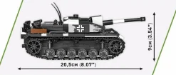 Cobi: World War II - Stug III Ausf. F/8 & Flammpanzer Tank 2-in-1 Historical Collection 1/35th Scale Building Block Construction Set (548 Pieces)