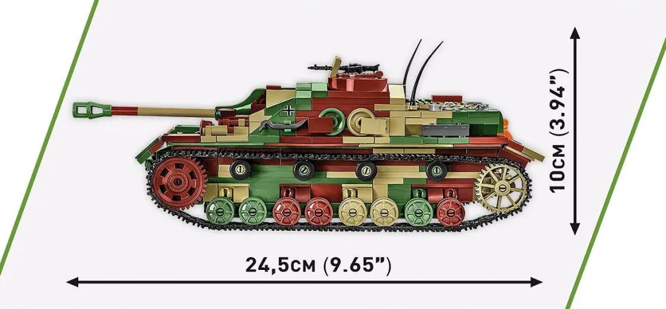 Cobi: World War II - Sturmgeschutz IV (Sd.Kfz.167) Tank Historical Collection 1/28th Scale Building Block Construction Set (952 Pieces)