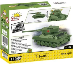 Cobi: World War II - T-34-85 Tank Historical Collection 1/72 Scale Building Block Construction Set (110 Pieces)