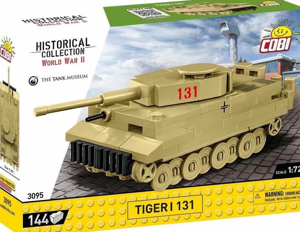 Cobi: World War II - Tiger I 131 Tiger Tank Historical Collection 1/72 Scale Building Block Construction Set (144 Pieces)