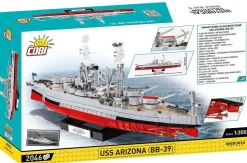 Cobi: World War II - USS Arizona (BB-39) Battleship Historical Collection 1/300th Scale Building Block Construction Set (2046 Pieces)