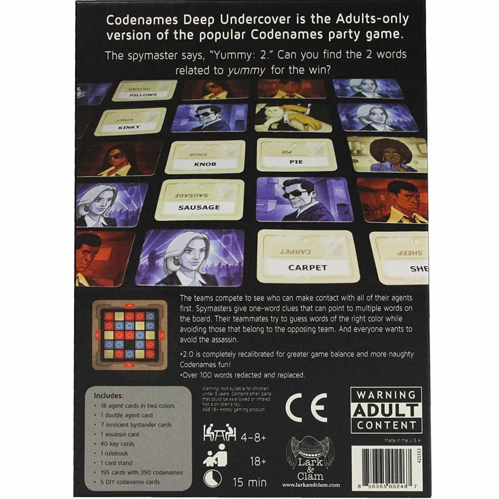 Codenames - Deep Undercover 2.0 Board Game