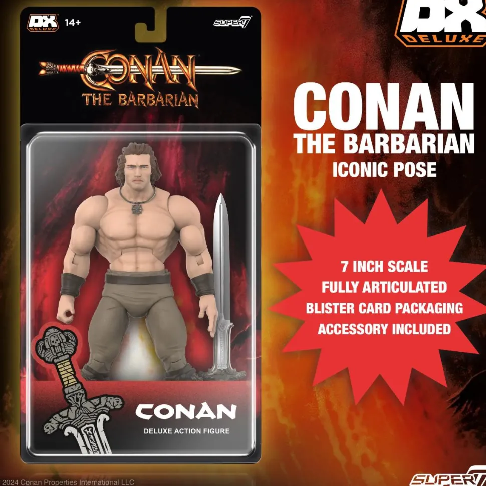 Conan the Barbarian (1982) - Conan (Iconic Pose) Deluxe 7" Scale Action Figure