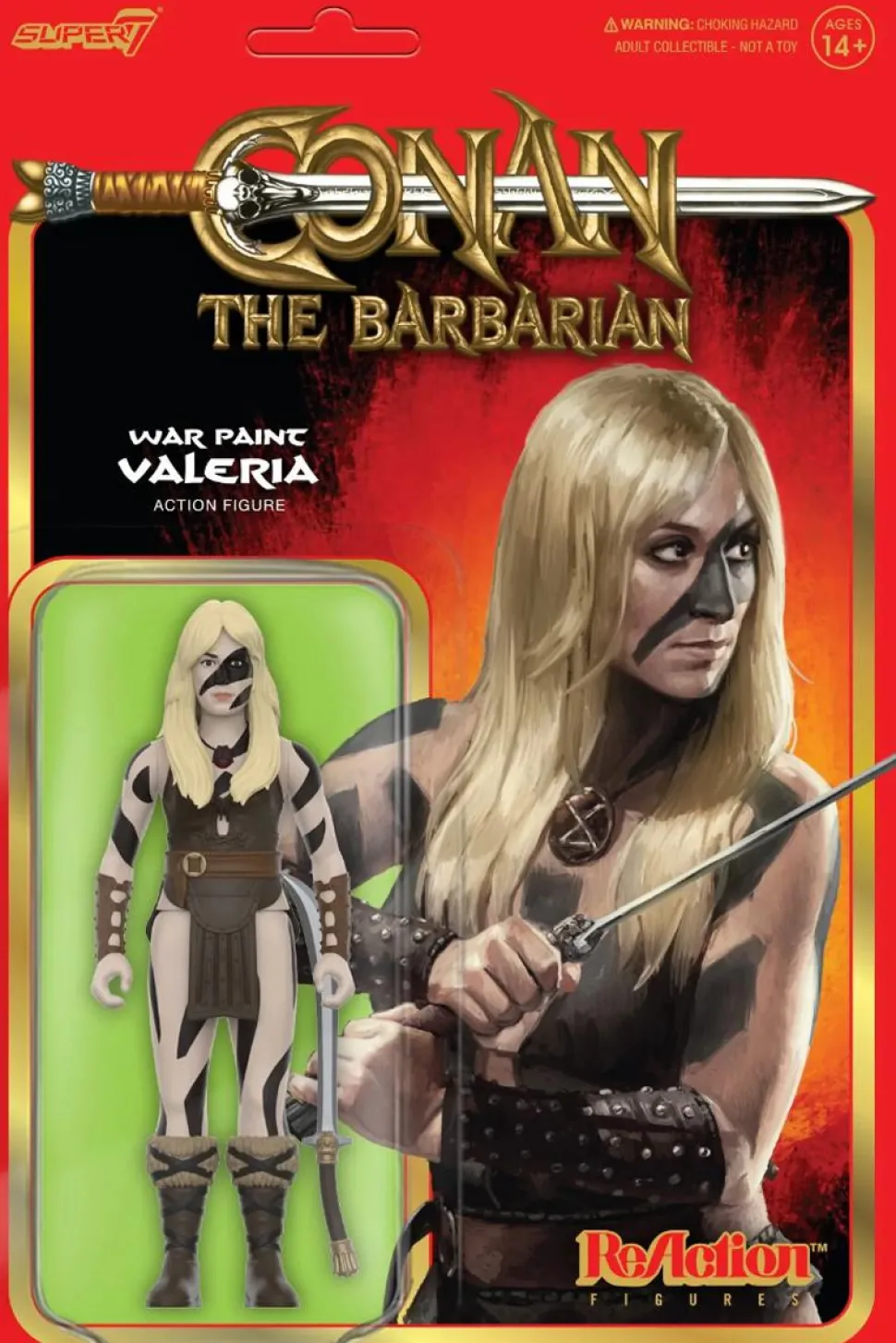 Conan the Barbarian (1982) - Valeria (War Paint) ReAction 3.75" Action Figure (Wave 2)