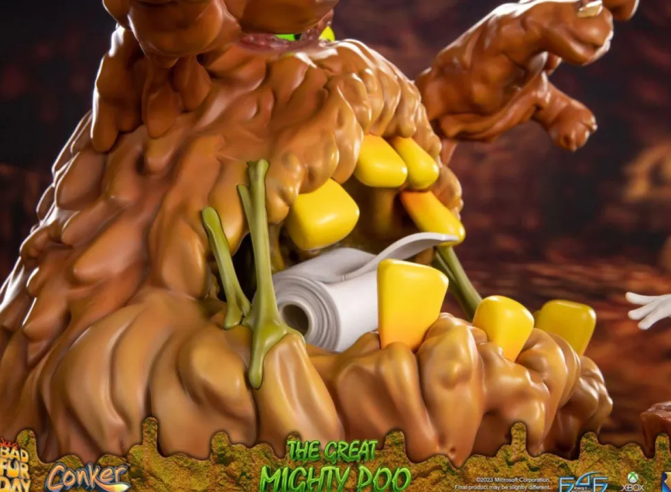 Conker's Bad Fur Day - The Great Mighty Poo with Conker 14" Statue