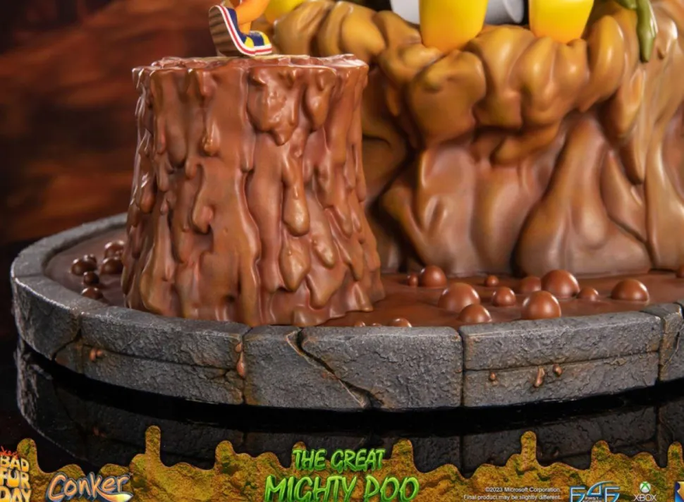 Conker's Bad Fur Day - The Great Mighty Poo with Conker 14" Statue
