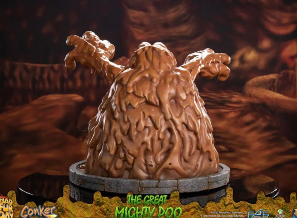 Conker's Bad Fur Day - The Great Mighty Poo with Conker 14" Statue