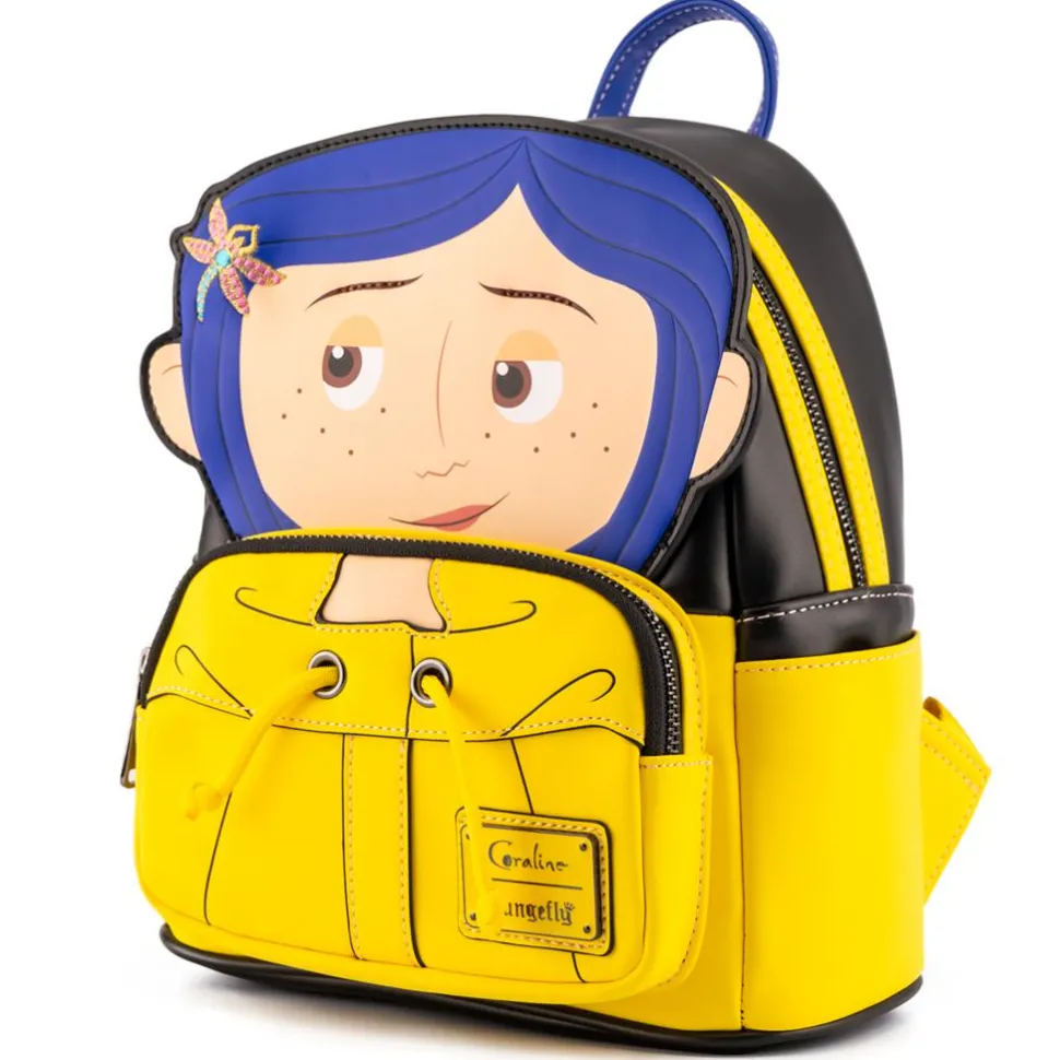 Coraline - Coraline Cosplay 10” Faux Leather Mini Backpack