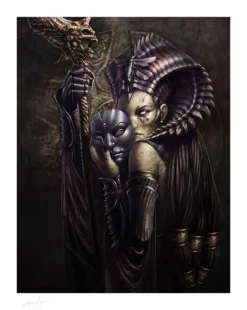 Court of the Dead - Cleopsis: Unmasked Premium Art Print by Steve Argyle