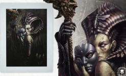 Court of the Dead - Cleopsis: Unmasked Premium Art Print by Steve Argyle