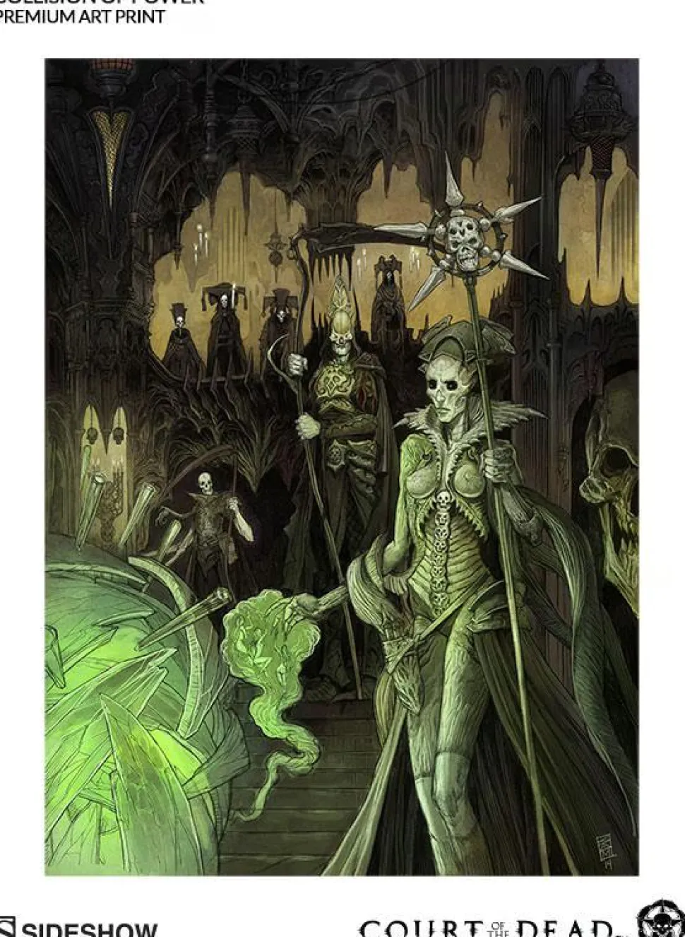 Court of the Dead - Collision of Power Premium Art Print by Sean Andrew Murray