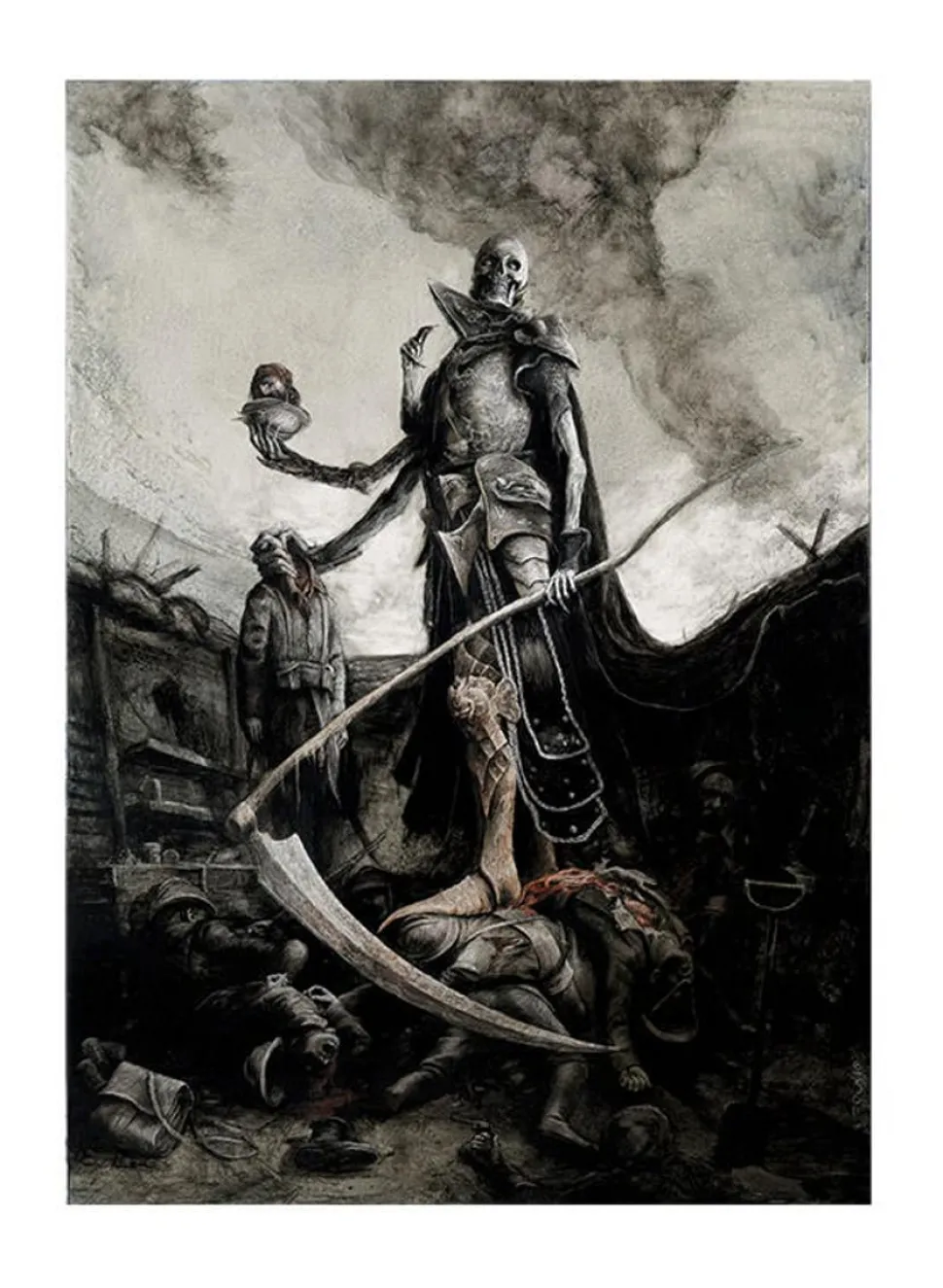 Court of the Dead - Demithyle: Exalted Reaper General Premium Art Print by Santiago Caruso