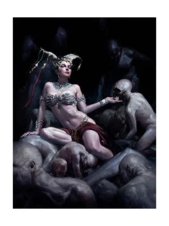 Court of the Dead - Gethsemoni: Shaper of Flesh Premium Art Print by David Palumbo