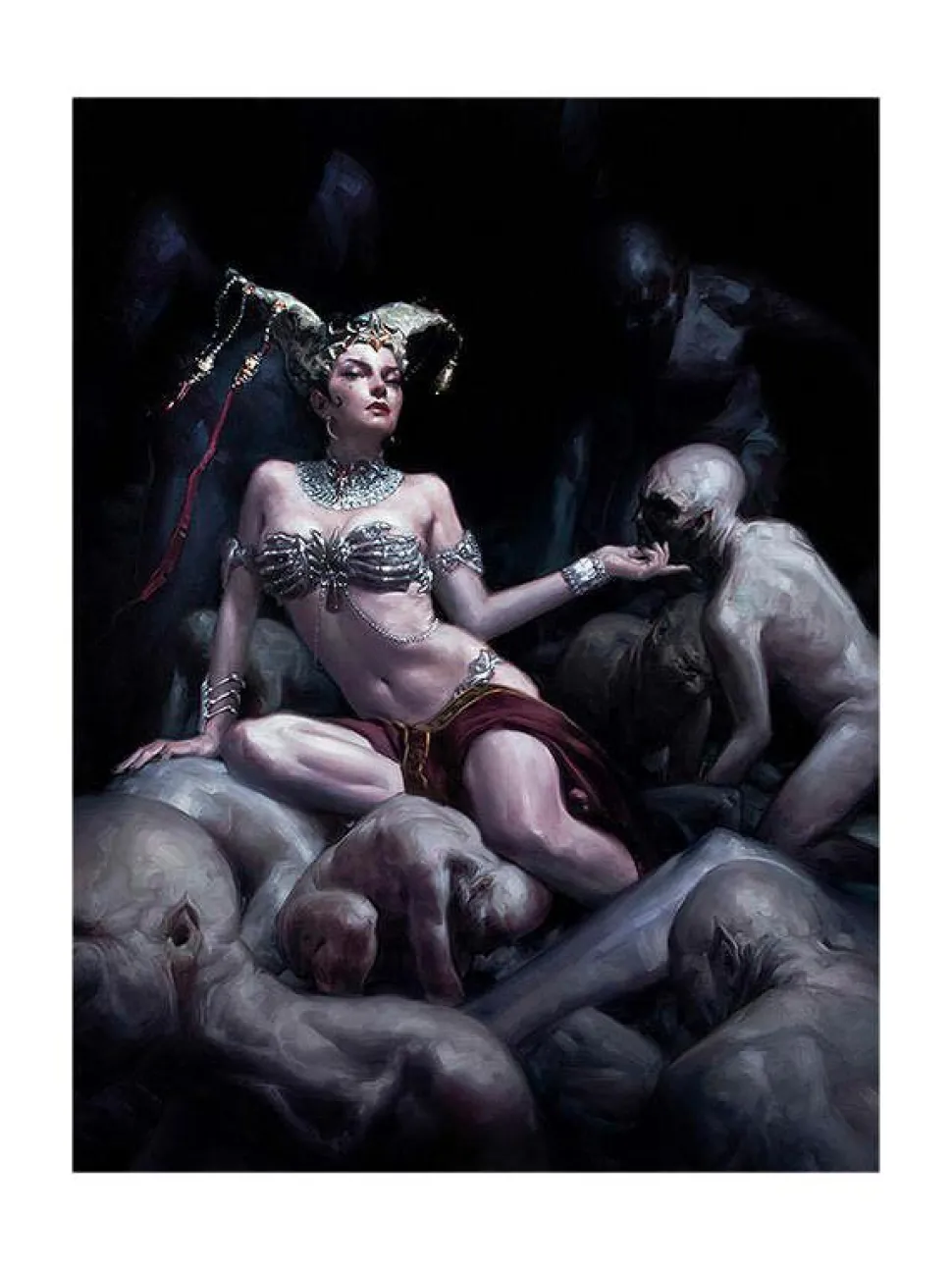 Court of the Dead - Gethsemoni: Shaper of Flesh Premium Art Print by David Palumbo