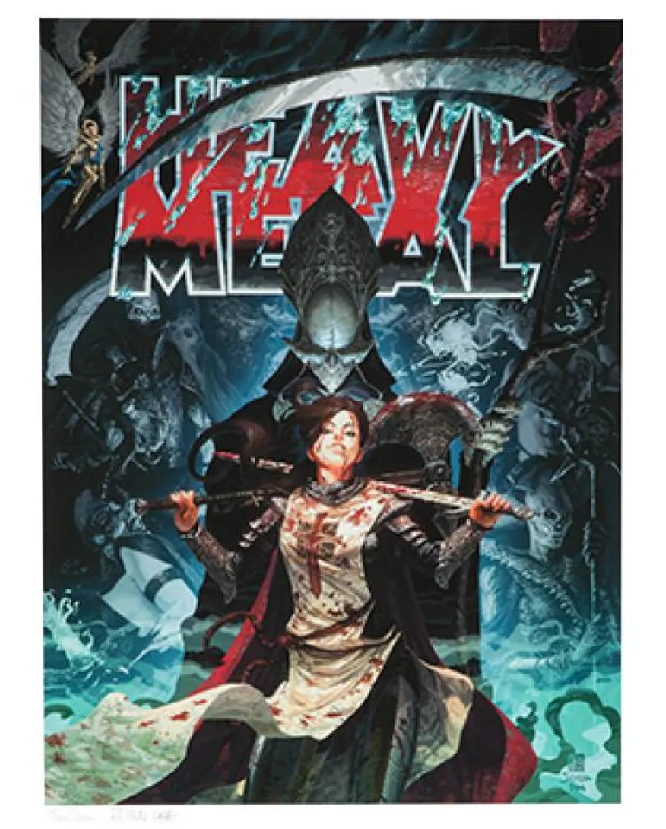 Court of the Dead - Heavy Metal: A Mortal Rising Premium Art Print by Fabian Schlaga and Tom Jilesen