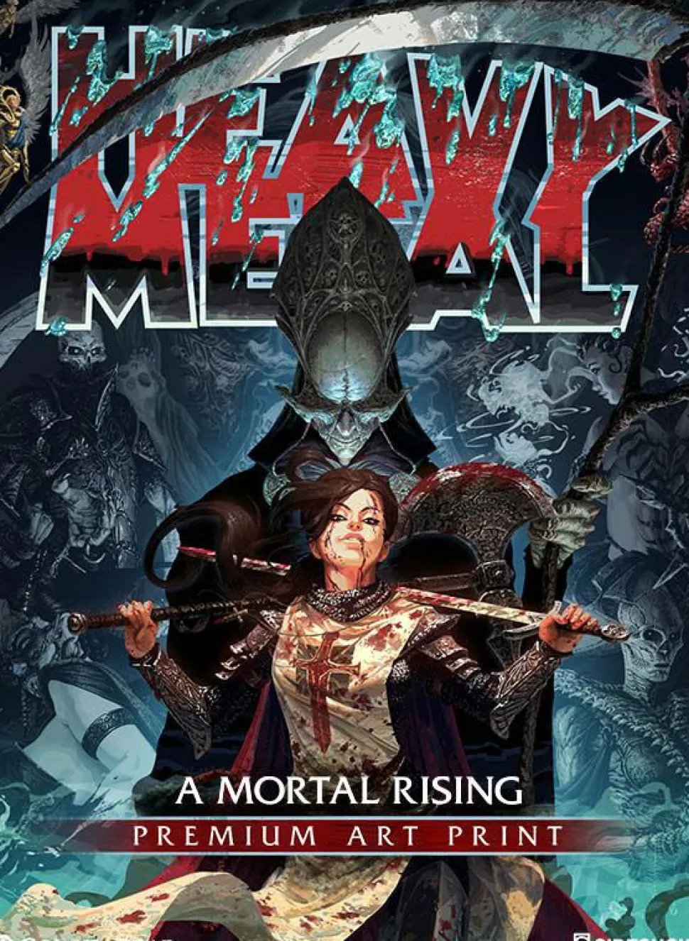 Court of the Dead - Heavy Metal: A Mortal Rising Premium Art Print by Fabian Schlaga and Tom Jilesen