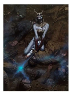 Court of the Dead - Kier: Call of the Forsaken Valkyrie Premium Art Print by David Palumbo