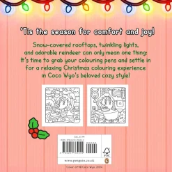 Cozy Christmas: Cute & Comfy Colouring Book by Coco Wyo Paperback Book