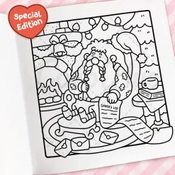 Cozy Christmas: Cute & Comfy Colouring Book by Coco Wyo Paperback Book