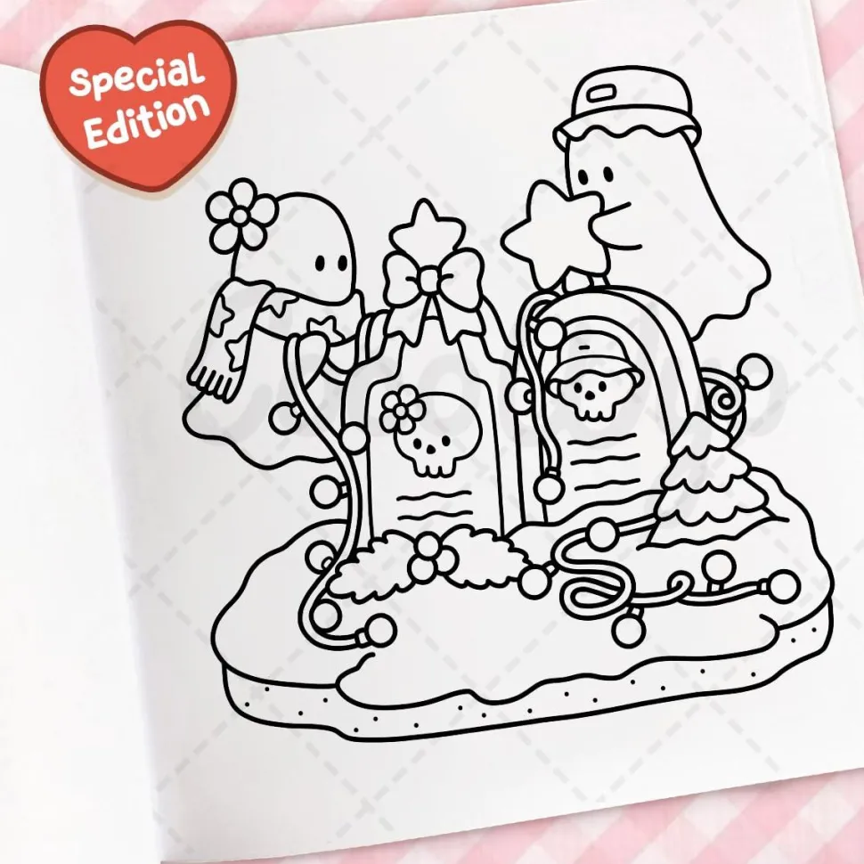 Cozy Christmas: Cute & Comfy Colouring Book by Coco Wyo Paperback Book