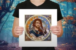 Critical Role - Mighty Nein Portrait Series: Caleb Fine Art Print by Sam Hogg