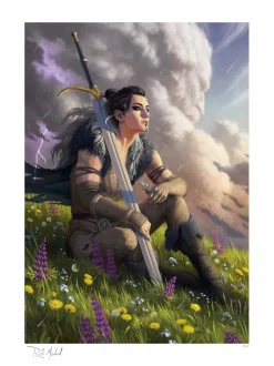 Critical Role - Mighty Nein Yasha Nydoorin: Champion of the Stormlord Fine Art Print by Robson Michel
