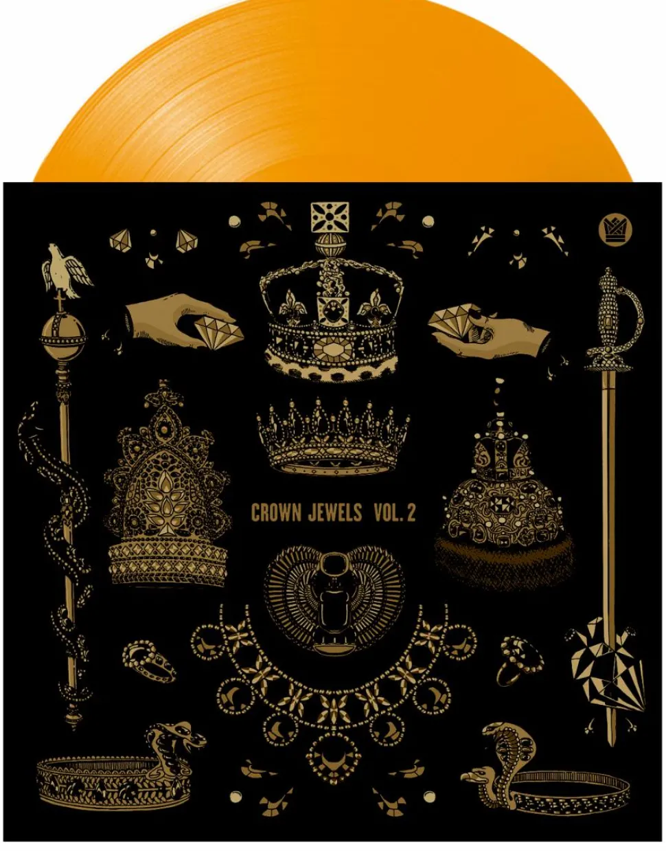 Crown Jewels Vol. 2 - A Big Crown Records Compilation By Various Artists LP Vinyl Record (Golden Haze Vinyl)